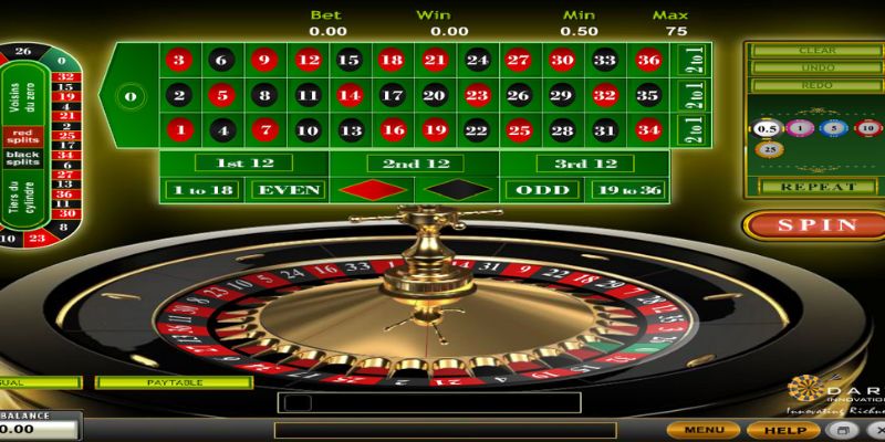 Quy tắc cược Roulette GK88 trên bàn cược rất hấp dẫn