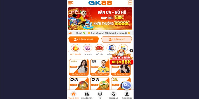 Tải app GK88 nhanh chóng và an toàn với kết nối internet ổn định